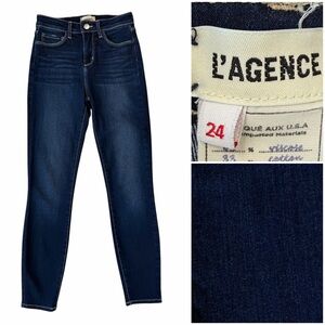 L'AGENCE Women's Indigo blue Skinny Jeans size 24